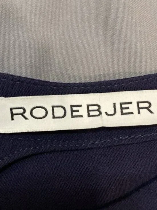 Rodebjer Lindy Blue Pablum Frill Long Sleeve Ruffle Tunic - Picture 12 of 13